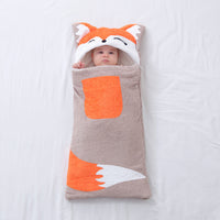 Thumbnail for Autumn And Winter Coral Fleece Swaddling Newborn Quilted Baby's Blanket
