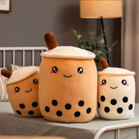 Thumbnail for Cute Fruit Drink Plush Stuffed Soft Strawberry Milk Tea Plush Boba Tea Cup Toy Bubble Tea Pillow Cushion Kids Gift